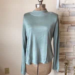 August Silk Mock Turtle Neck
